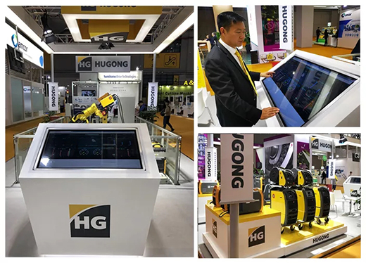 进博会首日人生就是博官网意大利CEA展位展品智能焊接与切割云系统